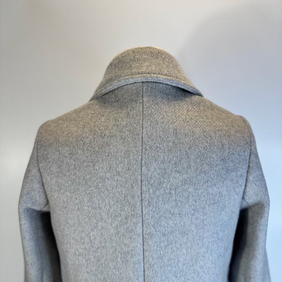 Abercrombie Wool Blend Tailored Coat Gray Women’s XXS Petite Luxury Old Money - Picture 15 of 16